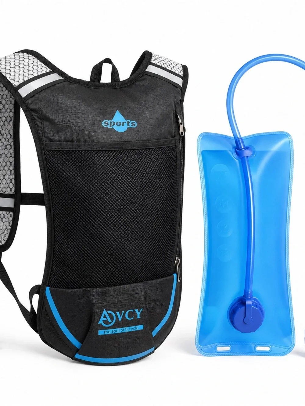 Black & Blue Hydration Backpack